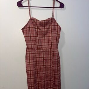 Plaid Pink Dress
